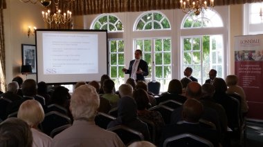 Simon Prestcote, Lonsdale Services Independent Financial Adviser Barnet at estate planning seminar