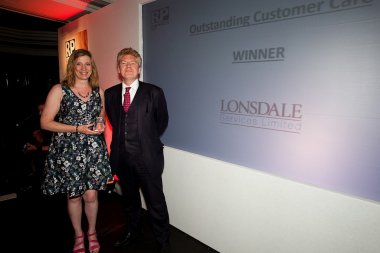 Deb Nolan, Independent Financial Adviser, Leeds / Bradford accepting the award