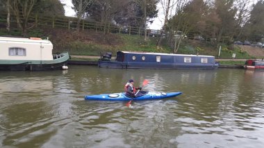 Steve Cook taking part in the Devizes to Westminster Canoe Challenge