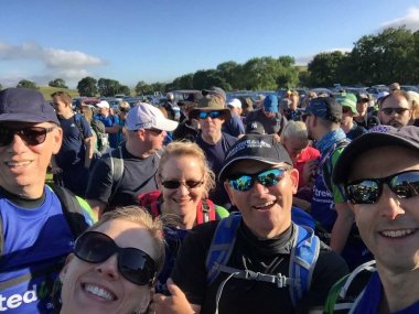 Lonsdale Trekkers selfie - at the start of Trek26