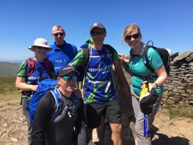 Team Lonsdale at the top of Whernside