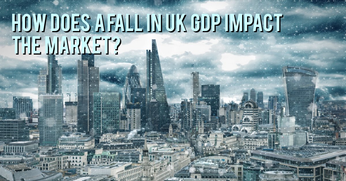 How does a fall in UK GDP impact the market?